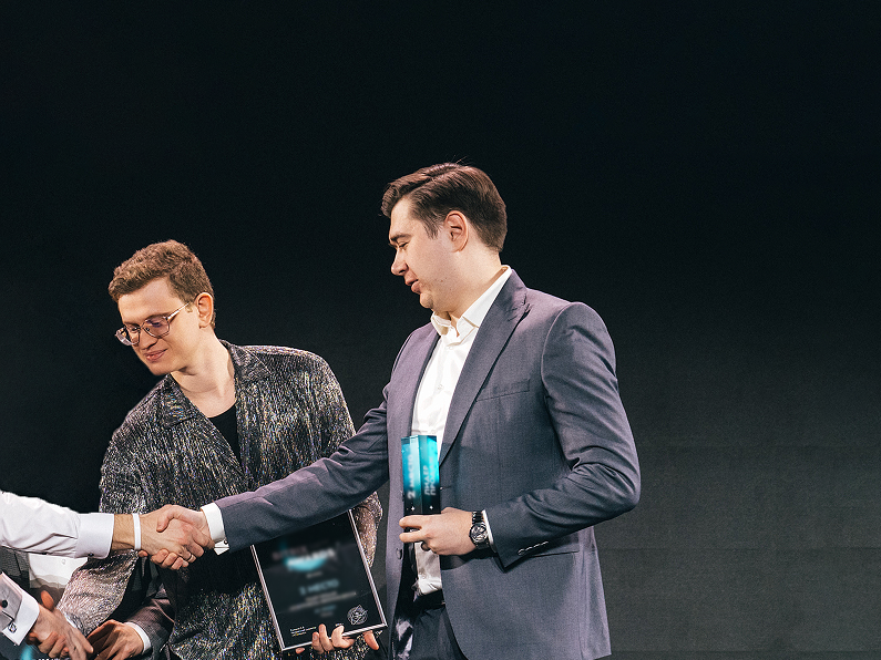 ACP GROUP INT team receiving an industry award on stage